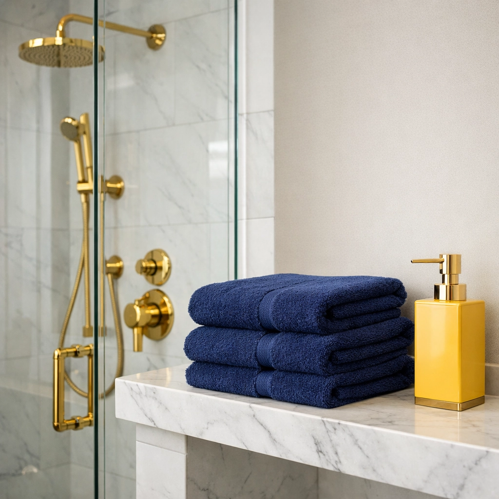 Spotless bathroom in Barre MA after a deep house cleaning service by professional maids.