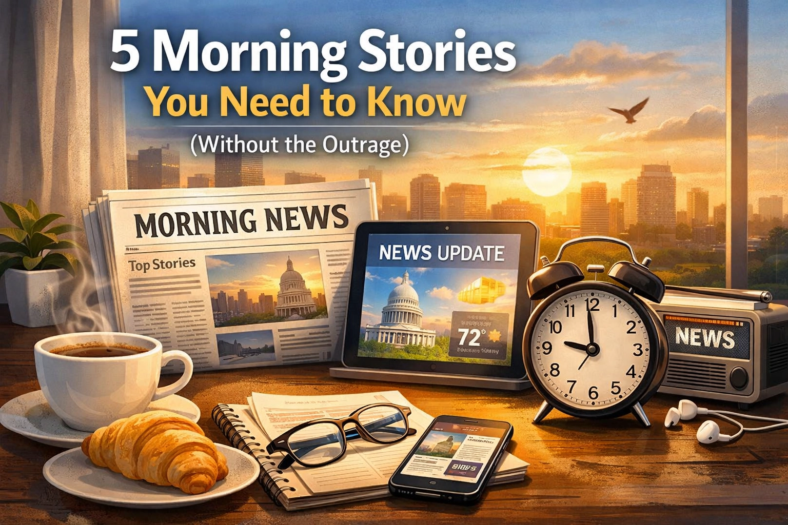 [HERO] 5 Morning Stories You Need to Know (Without the Outrage)