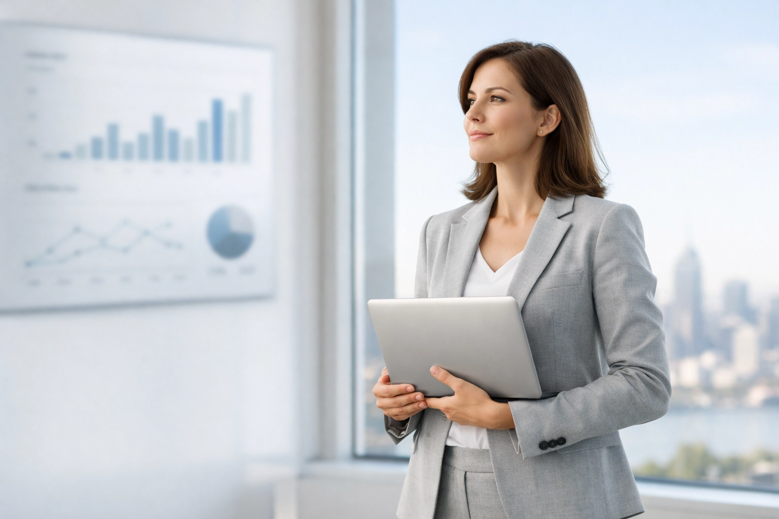 Strategic business transformation consulting for restaurant operational excellence in a modern executive office.