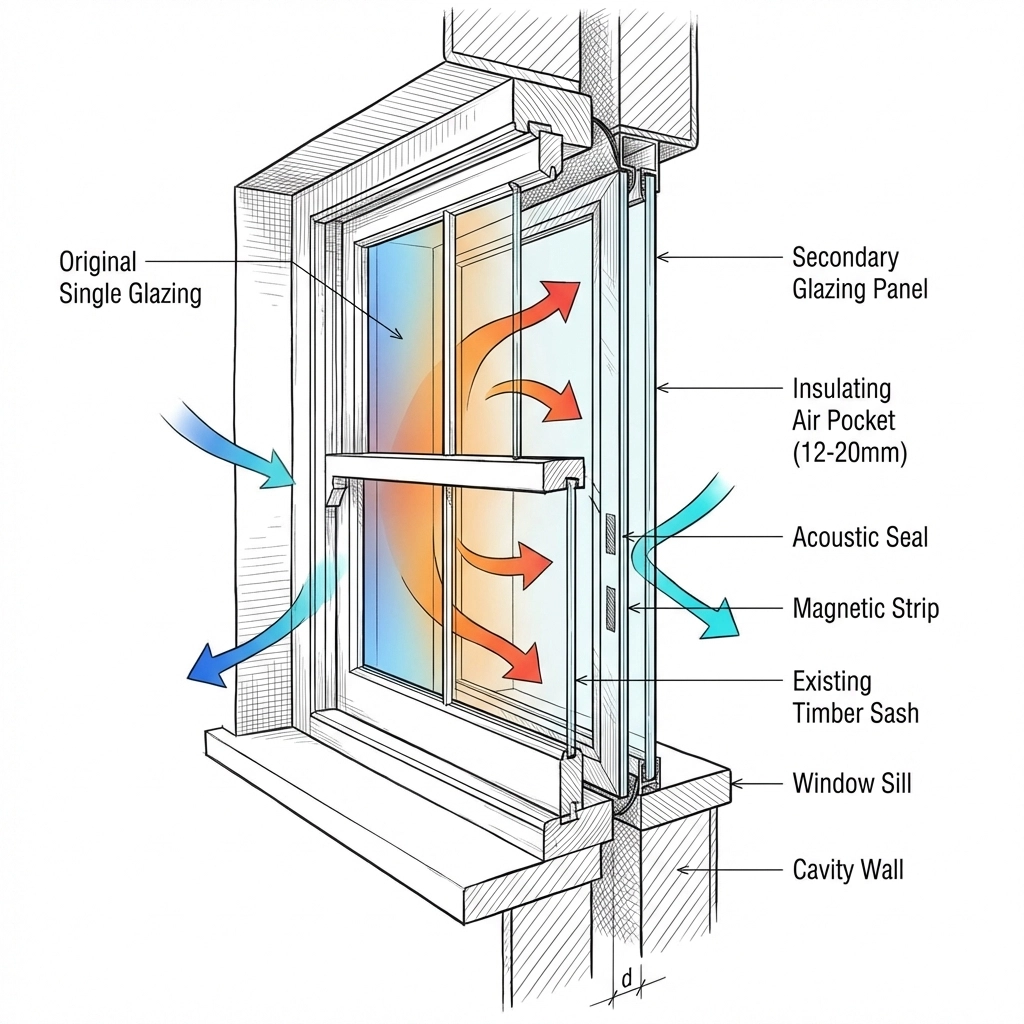 Secondary glazing system types comparison