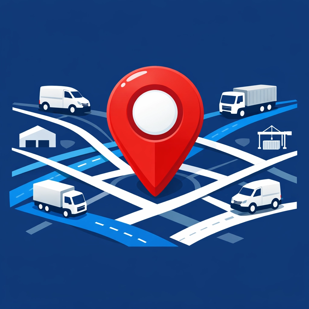 Strategic location pin on a map representing our transport training centre in Motherwell.