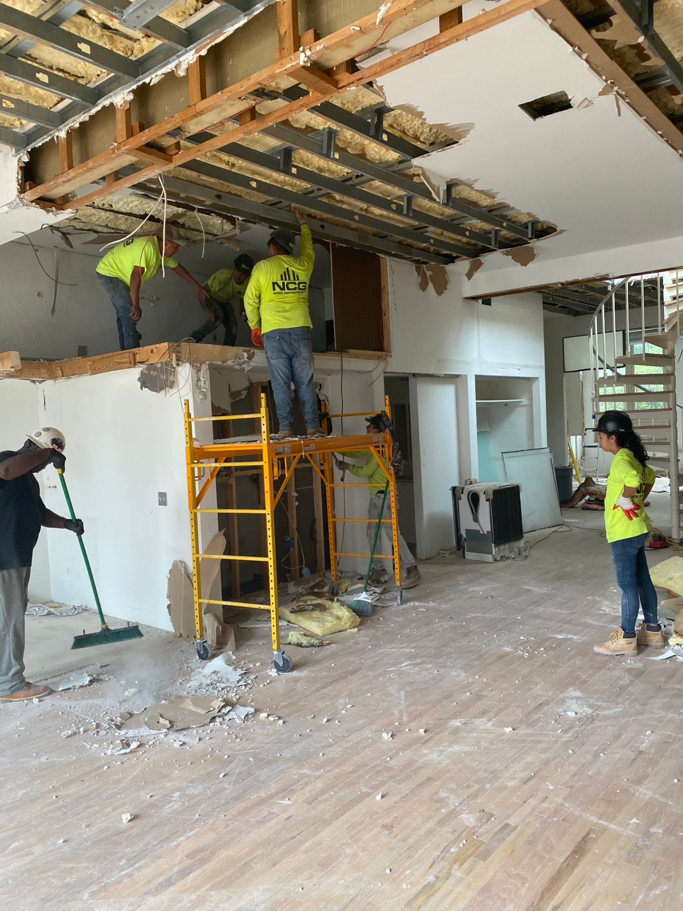 NCG crew selective interior demolition