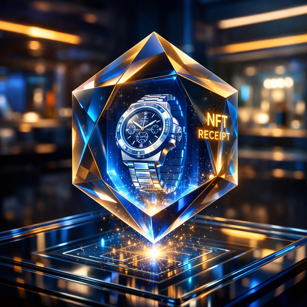 Secure NFT receipt and luxury watch digital twin for immersive metaverse shopping