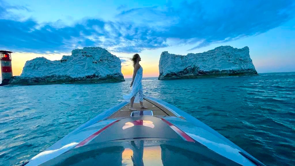Guest at Sunset Approaching The Needles
