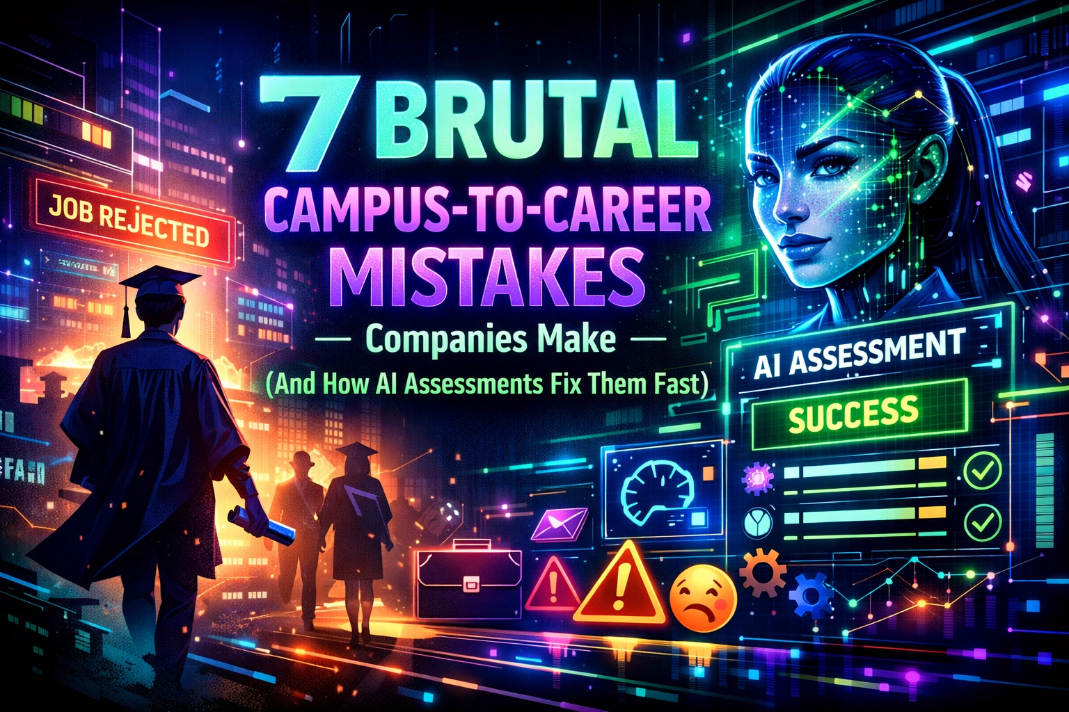 [HERO] 7 Brutal Campus-to-Career Mistakes Companies Make (And How AI Assessments Fix Them Fast)