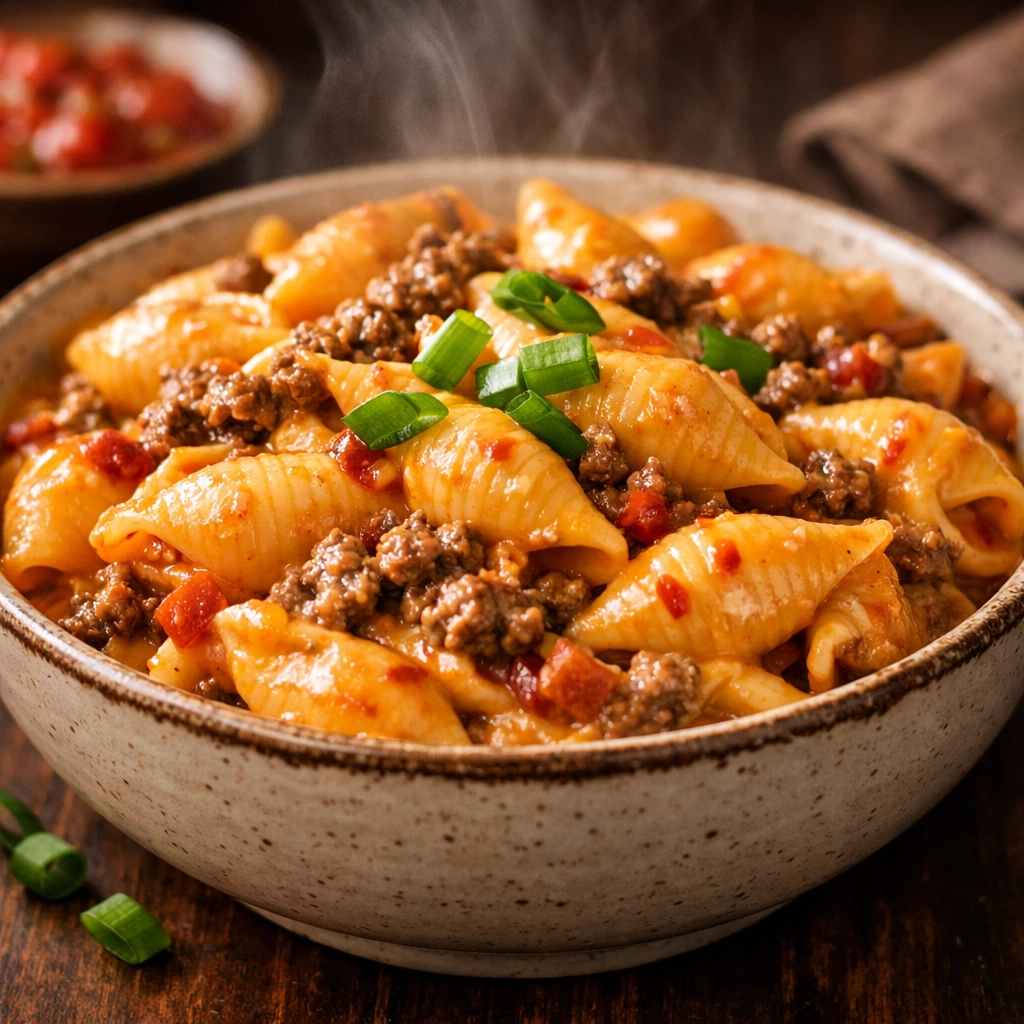 18 Best Ground Beef Recipes for Quick Suppers Creamy 5-ingredient taco pasta with ground beef and cheese sauce for an easy weeknight dinner.