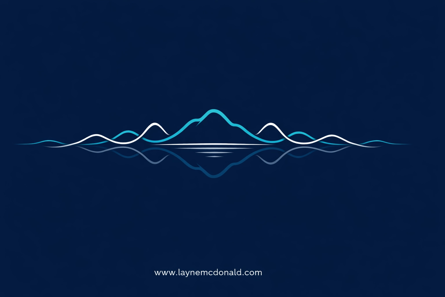 Minimalist vector of rhythmic audio waves symbolizing spiritual stillness and Christian leadership podcasts.