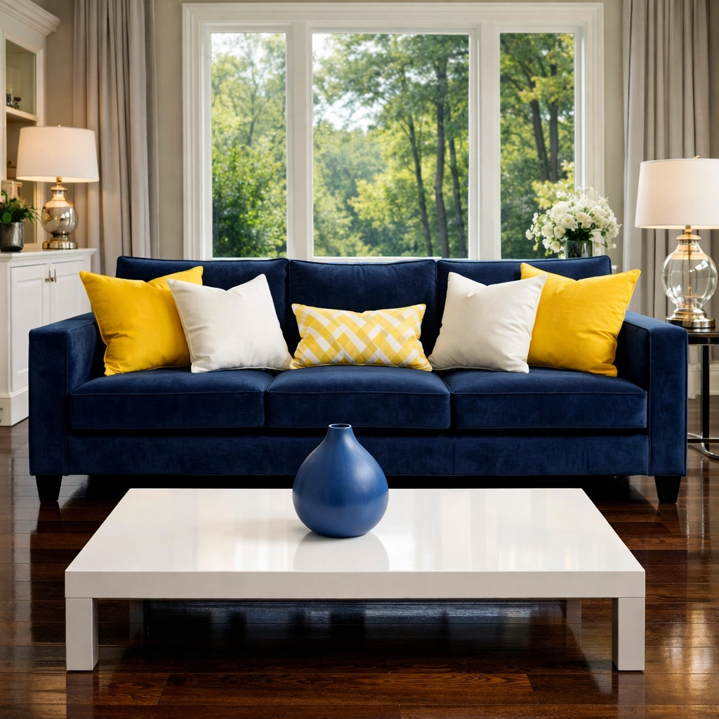 A luxury MetroWest living room after a professional Littleton & Boxborough house cleaning deep clean.