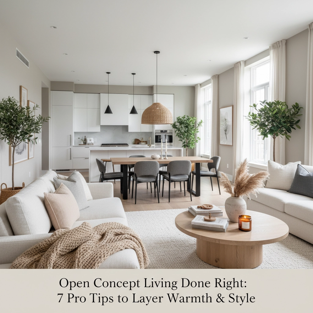 Open Concept Kitchen, Livingroom and Dining Room