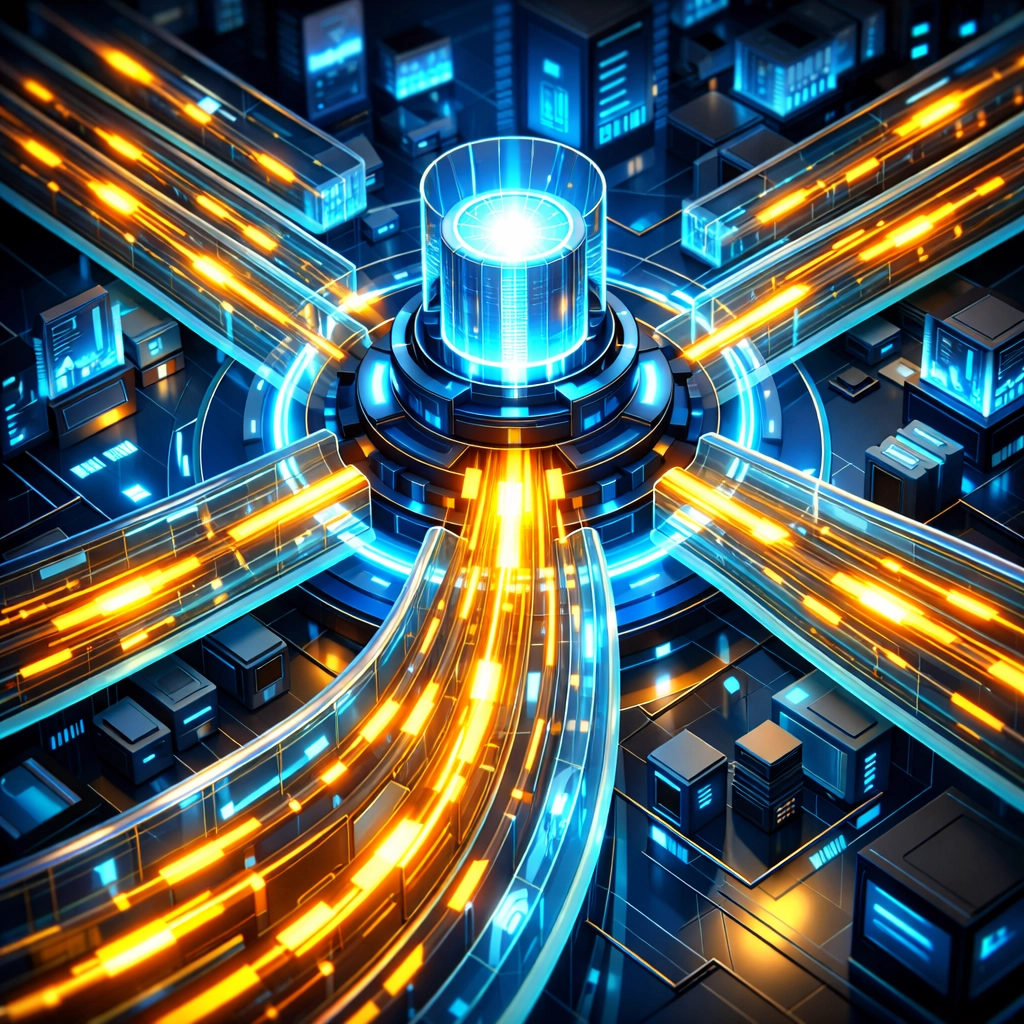 Visual representation of high-speed website performance and optimized WordPress loading times.