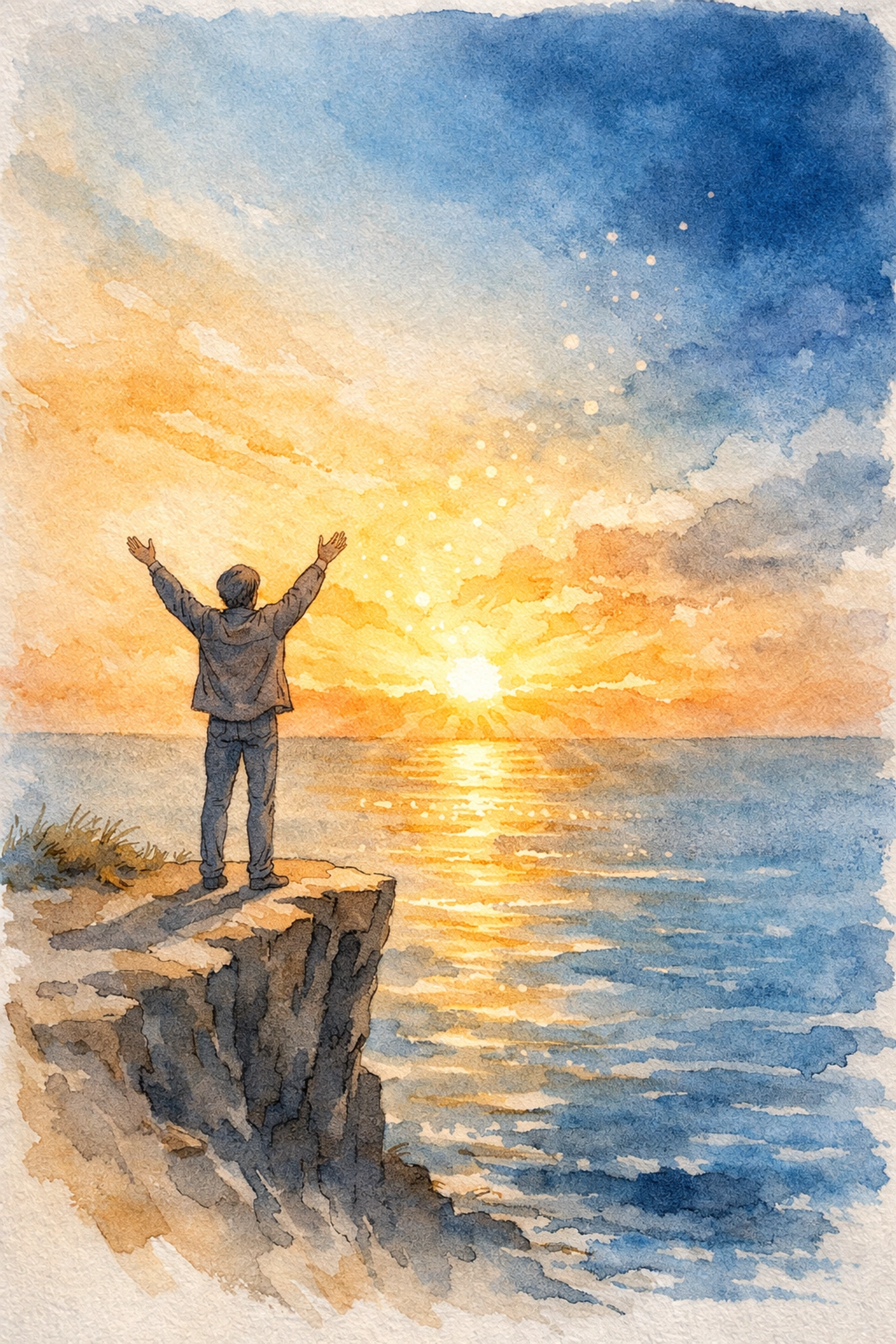 Christian leader experiencing freedom and release from emotional burden