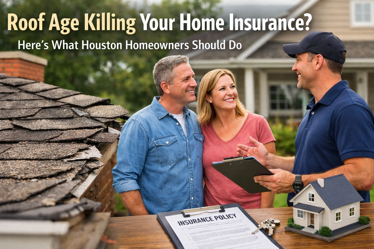 [HERO] Roof Age Killing Your Home Insurance? Here's What Houston Homeowners Should Do