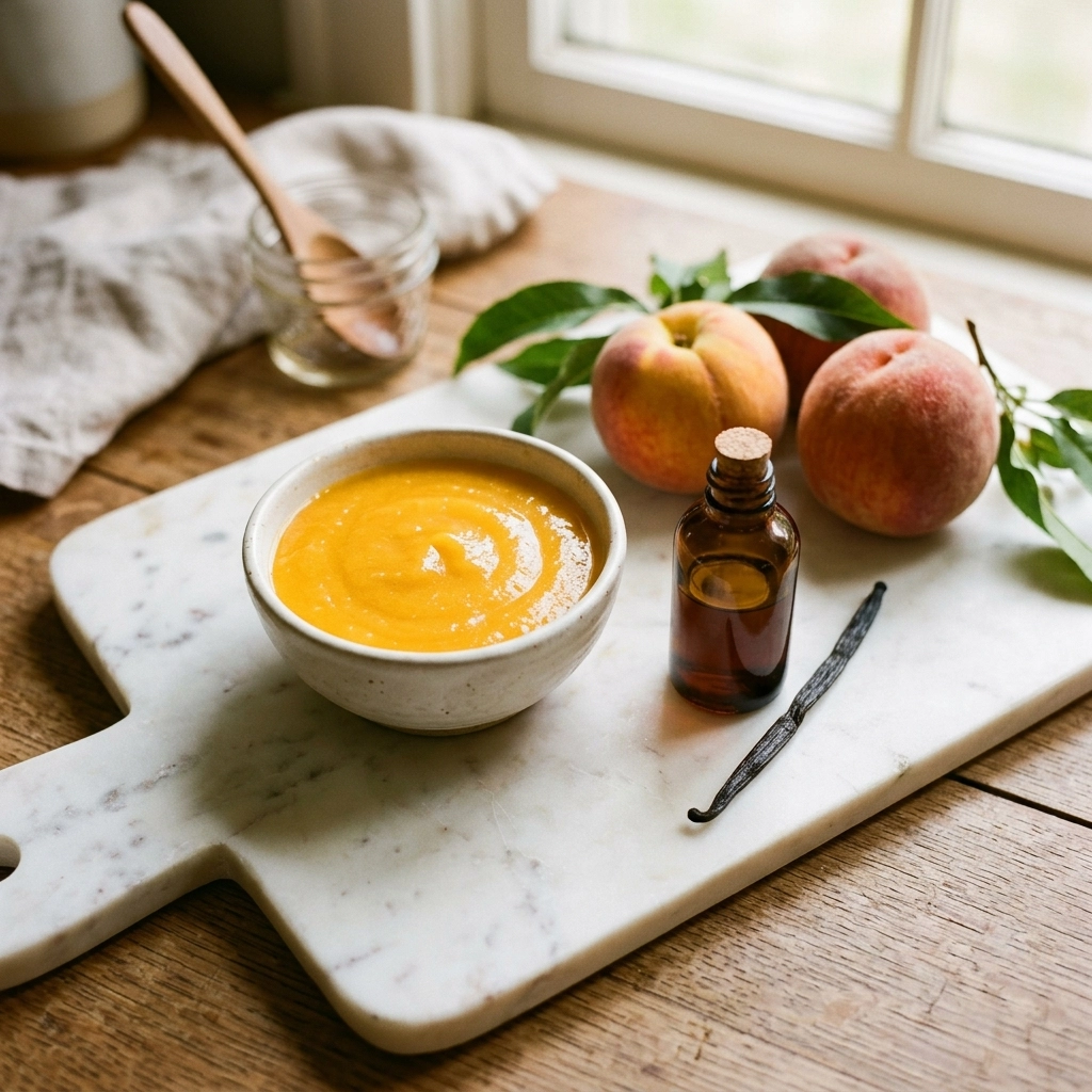 Peach and Vanilla Ingredients