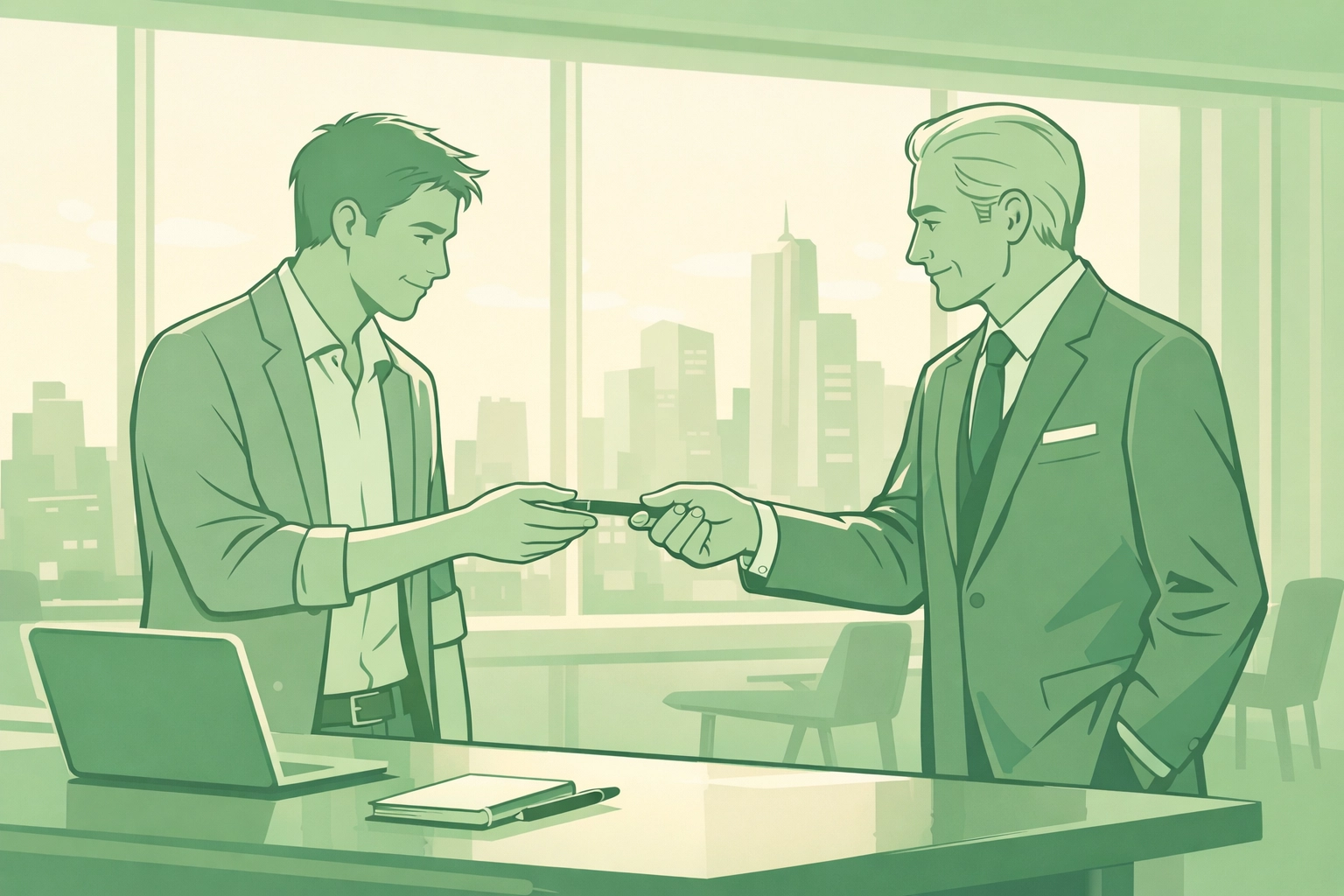 CEO returns stylus to designer in modern MM Cinderella glass slipper moment