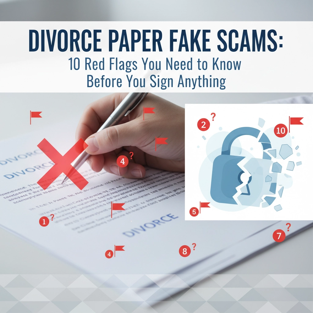 Divorce Paper Fake Scams: 10 Red Flags You Need to Know Before You Sign Anything