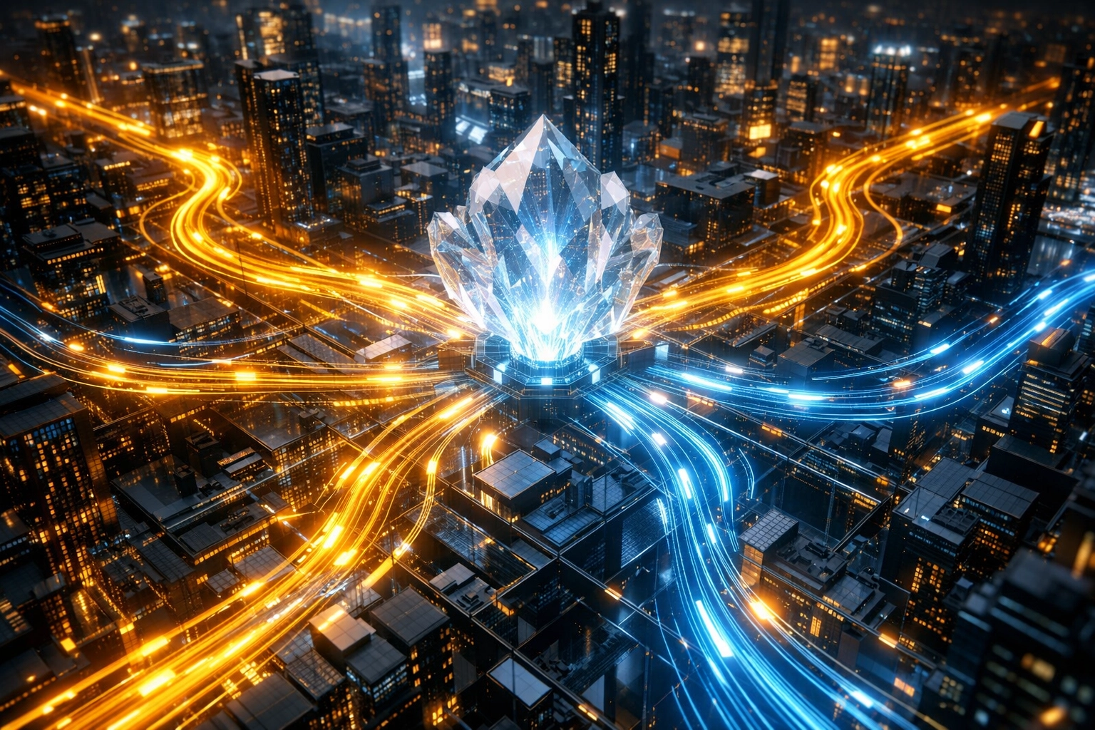 Larecoin.ai smart routing engine optimizing Web3 transaction paths across a futuristic digital network.