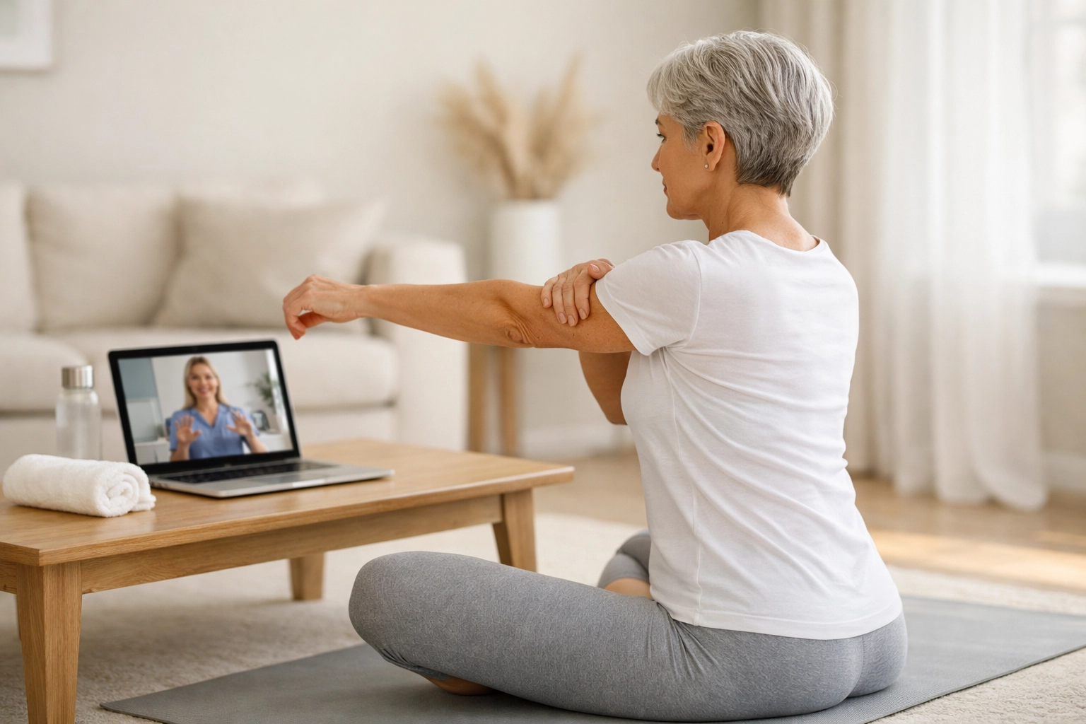 Personalized 1:1 virtual sciatica coaching session with Dean Volk focusing on corrective movements for long-term relief.