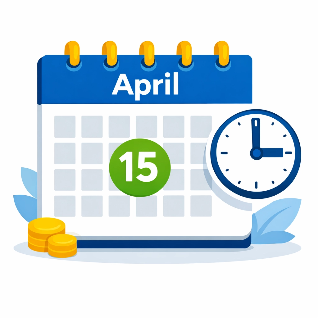 April 15 tax preparation New Haven deadline calendar for federal and state returns.
