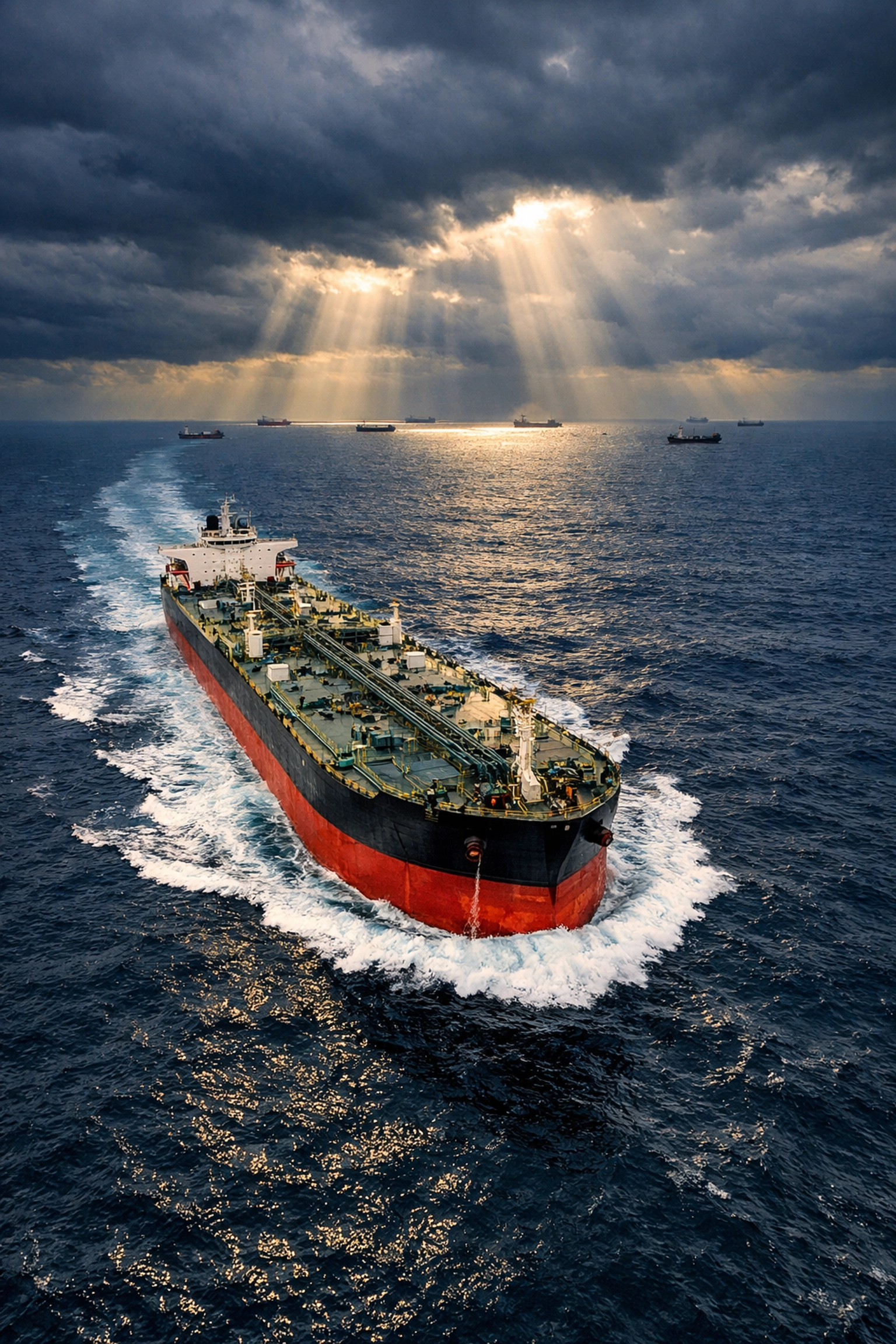 Corporate news India: An oil tanker navigating the Bay of Bengal for regional energy integration.
