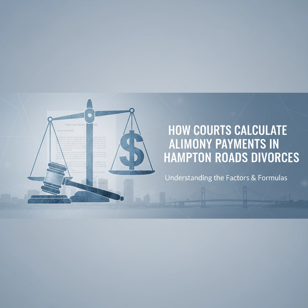How Courts Calculate Alimony Payments in Hampton Roads Divorces