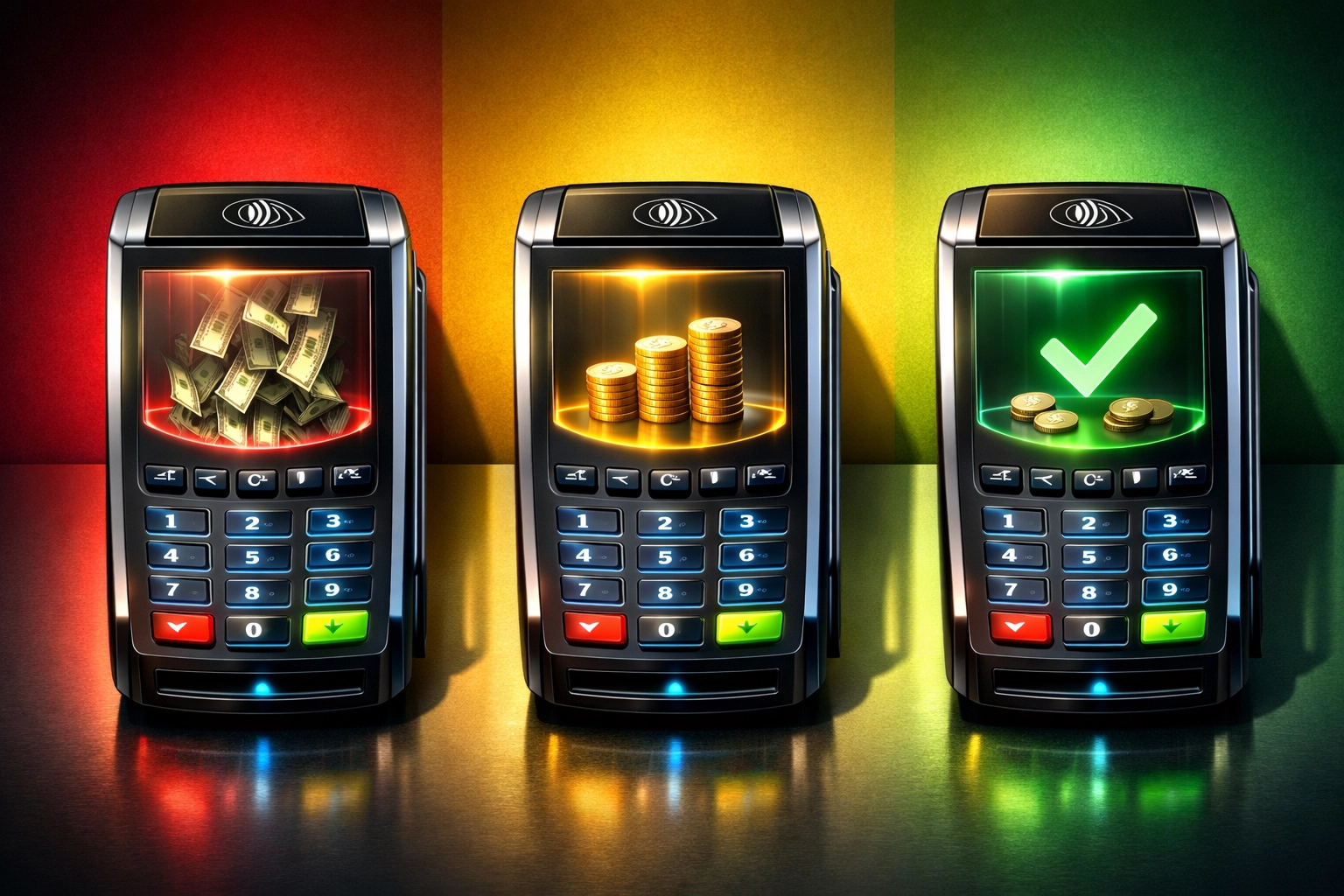 Crypto payment processor fee comparison showing cost reduction from traditional to Larecoin