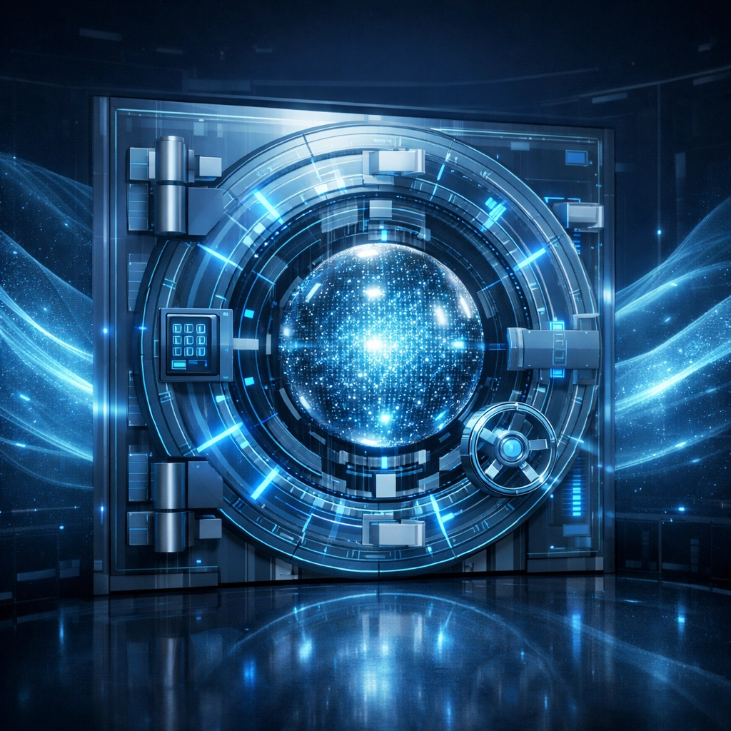 Digital security vault and data protection shield for business continuity and disaster recovery.