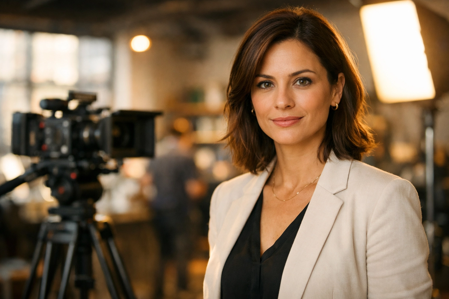 A creative professional in a studio environment representing story-led B2B content marketing