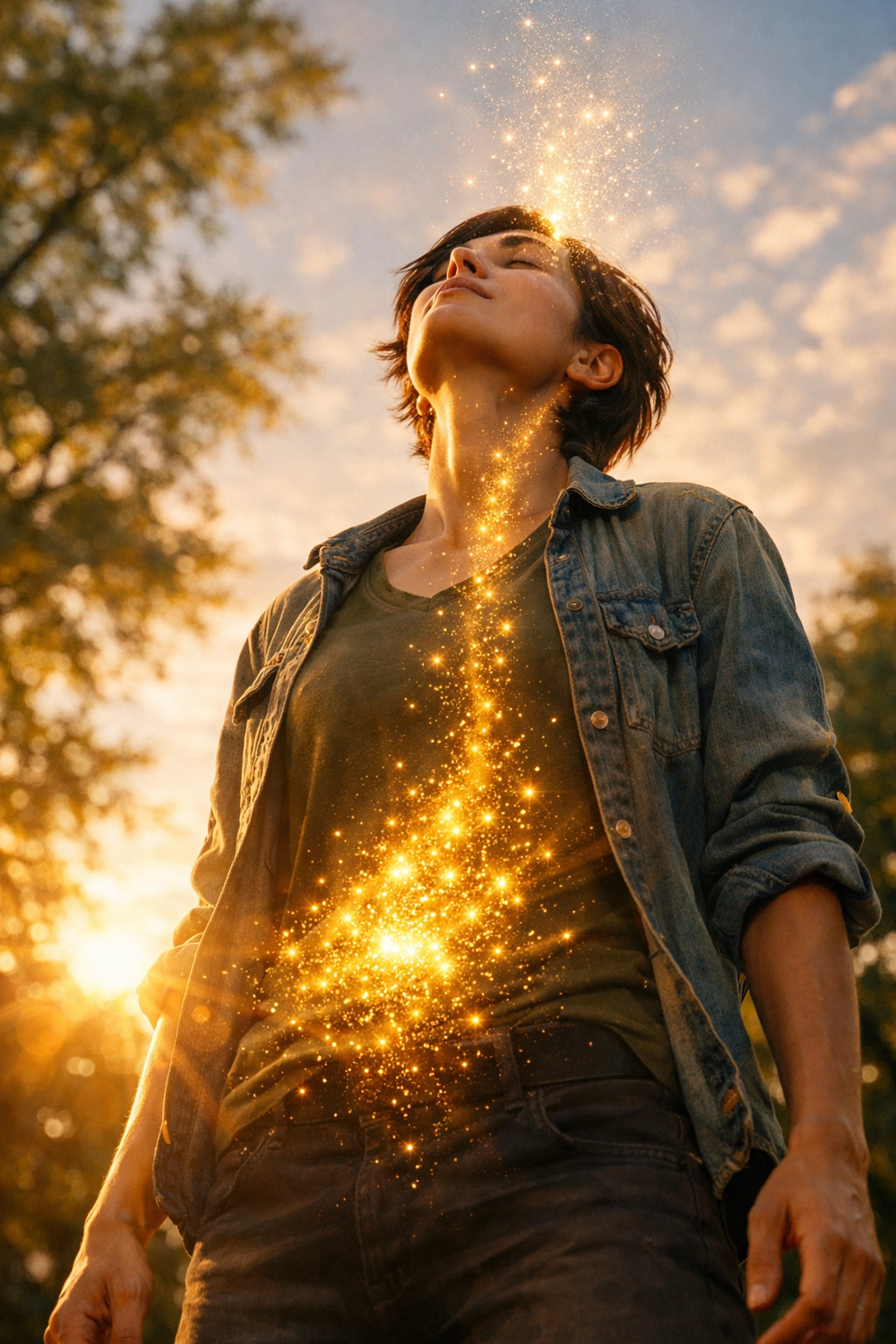 Happy person symbolizing holistic wellness and the gut-brain axis connection through IBS relief.