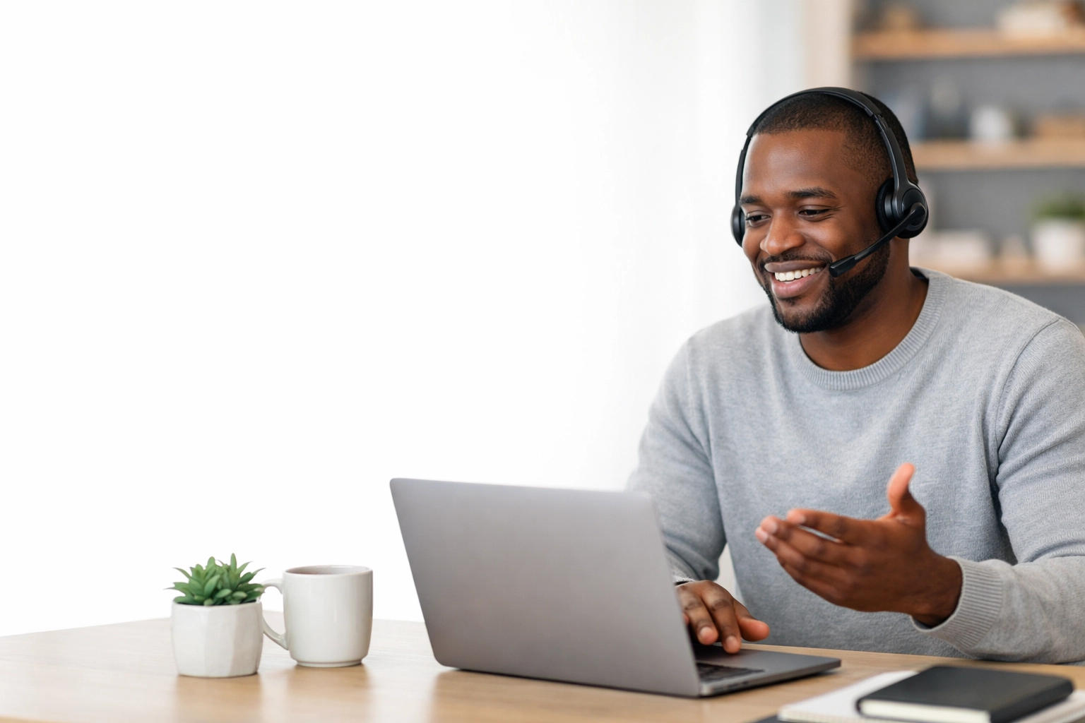 Remote professional in a home office illustrating structured employment and payroll tax compliance.