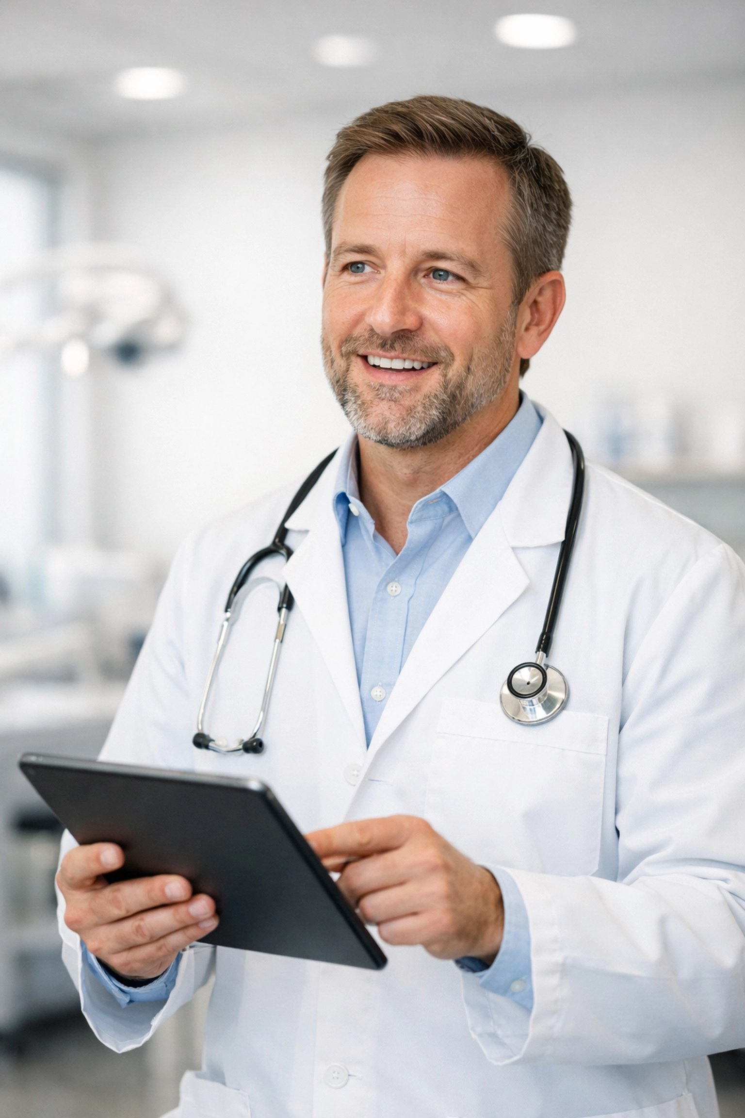 Licensed medical weight loss provider in Louisiana reviewing a patient assessment.