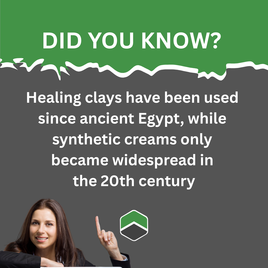 Healing Clays vs Synthetic Creams Graphic