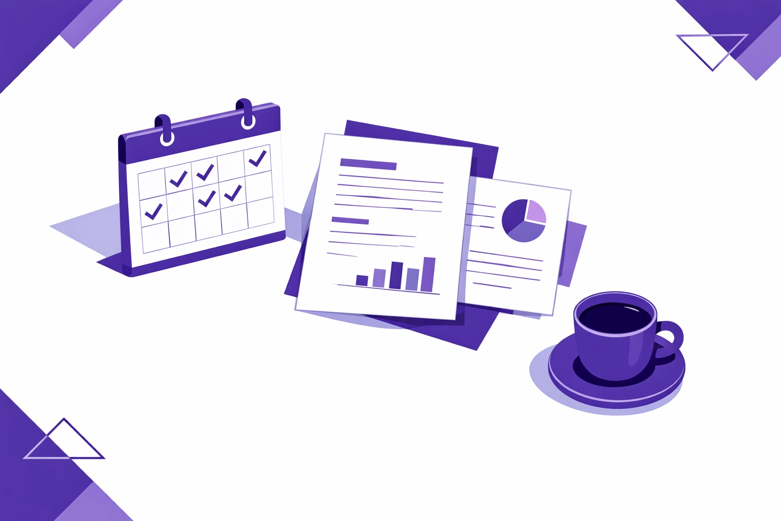 Three-week timeline for bookkeeping setup and financial reporting configuration