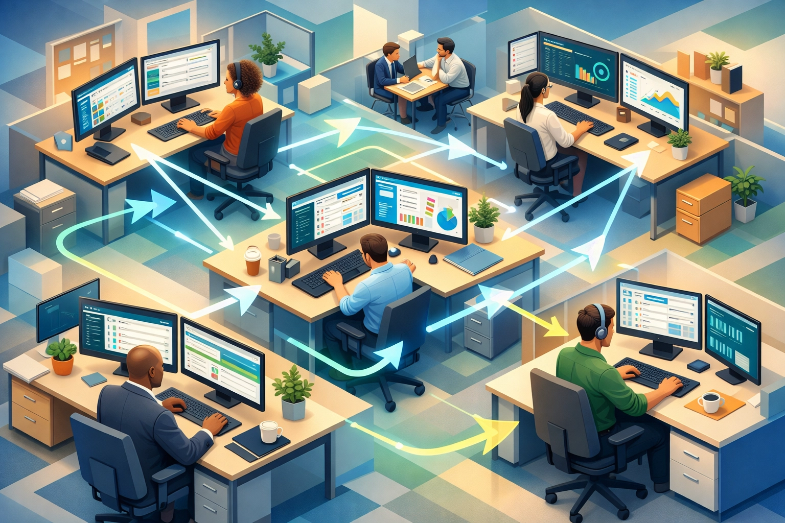 ServiceNow user adoption pathways showing successful implementation across departments