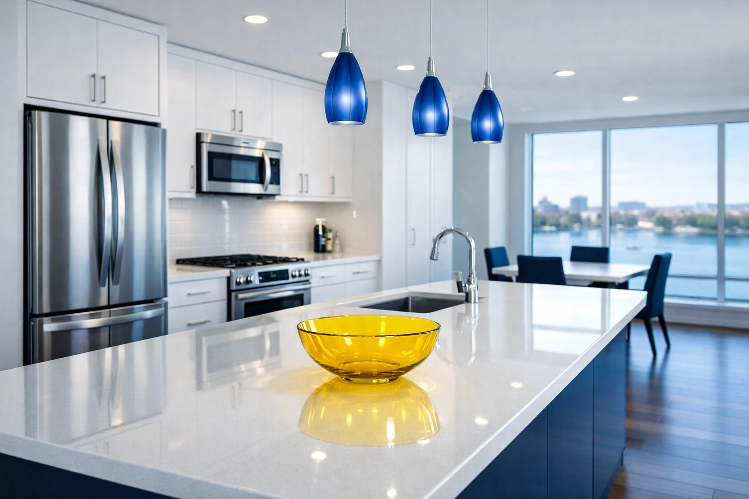 Sparkling kitchen in an East Cambridge condo after professional move-out cleaning services.