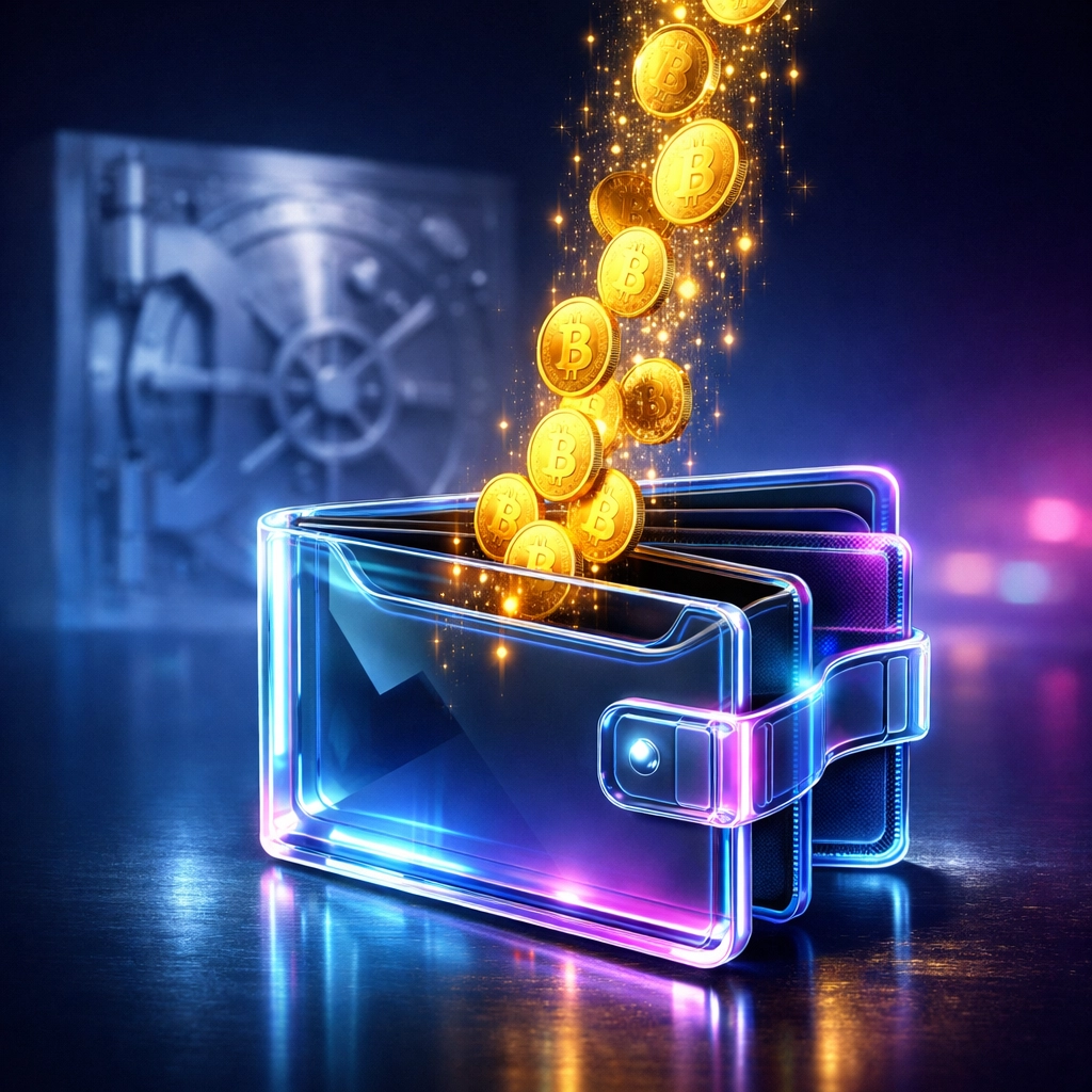 Self-custody crypto wallet receiving direct payments without custodial intermediaries