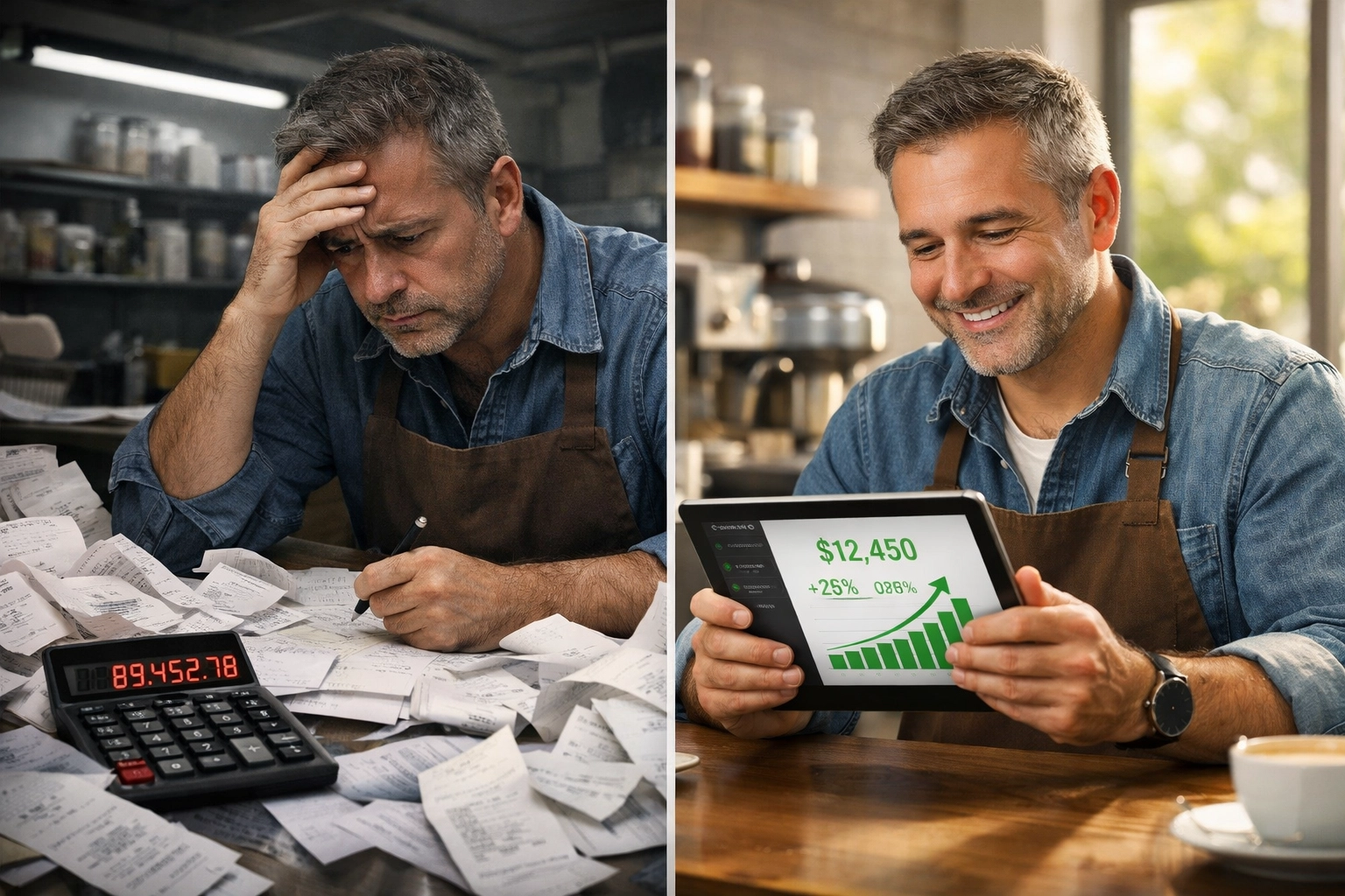 Merchant savings before and after switching to blockchain payment processing