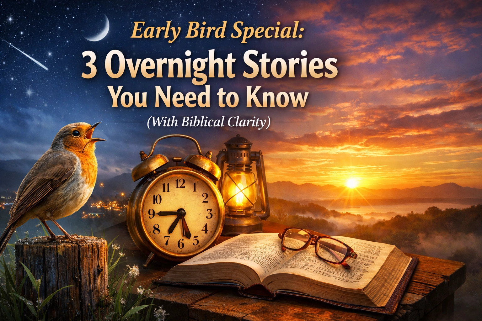 [HERO] Early Bird Special: 3 Overnight Stories You Need to Know (With Biblical Clarity)