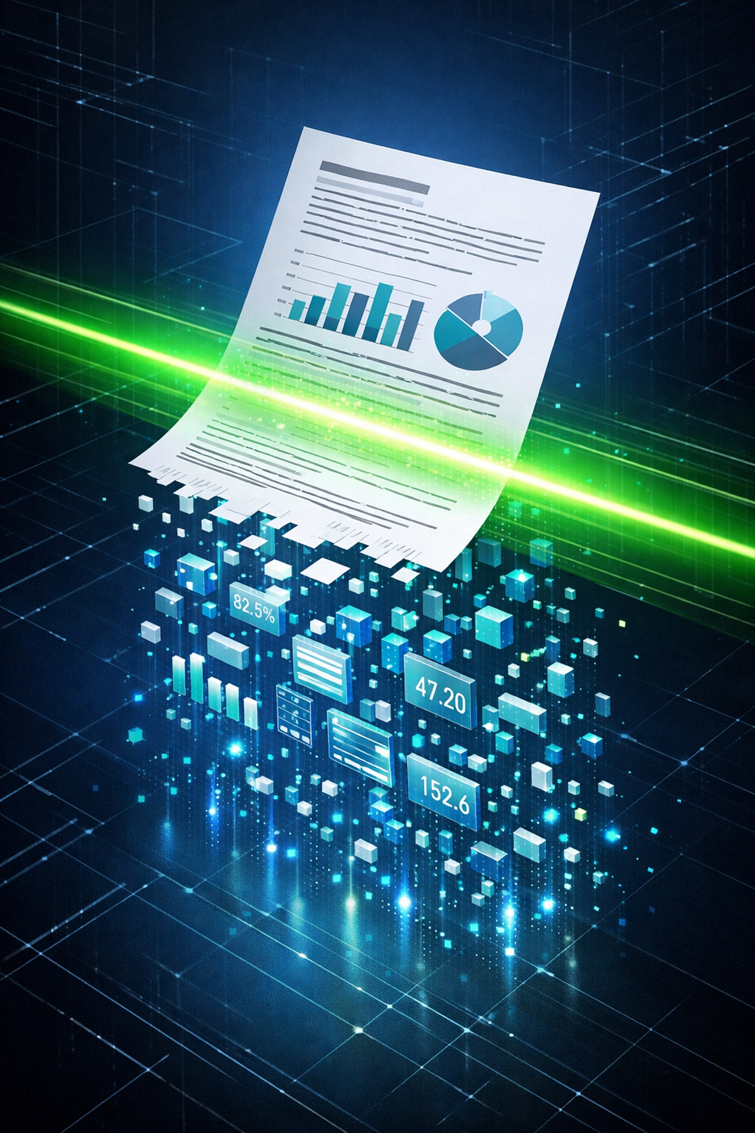 A resume being scanned by iCIMS ATS to extract structured data and keywords for scoring.