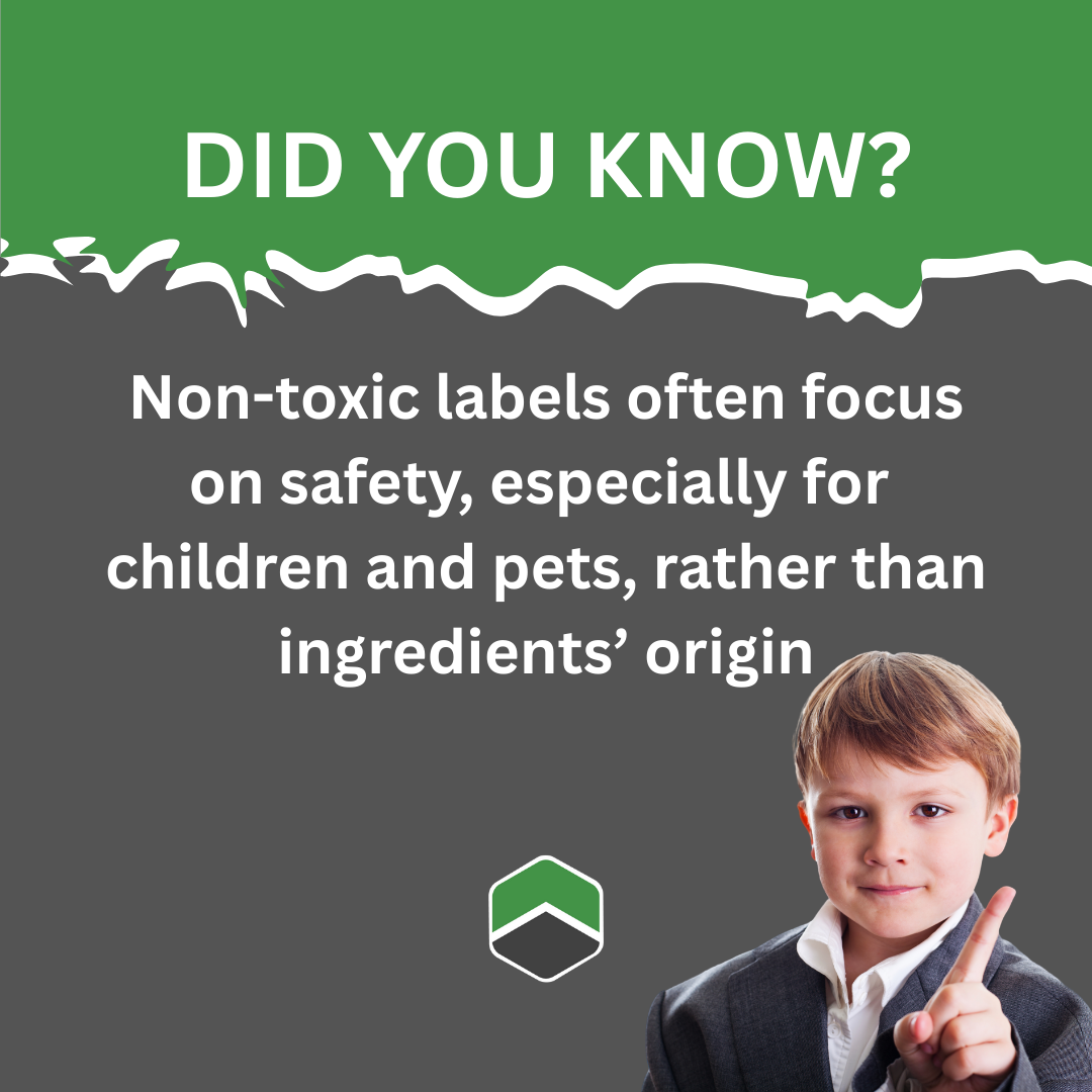 Non-Toxic Product Label Educational Graphic