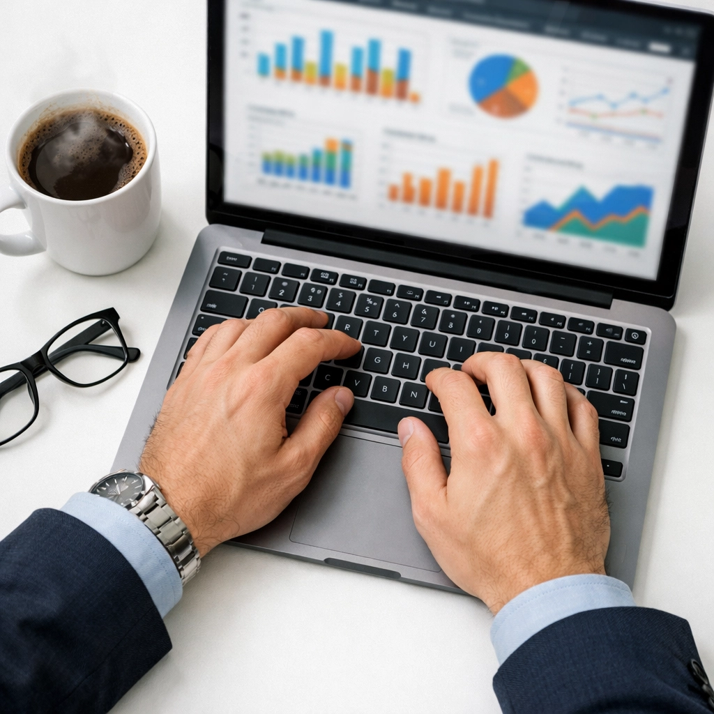 Reviewing measured performance analysis and sales data metrics for a Managed Service Provider lead generation campaign.