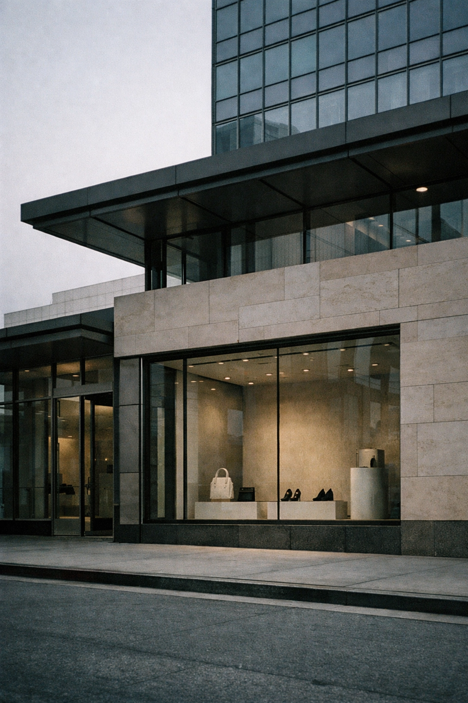 Modern retail storefront in Century City, Los Angeles, highlighting Laka's expansion into the U.S. market.