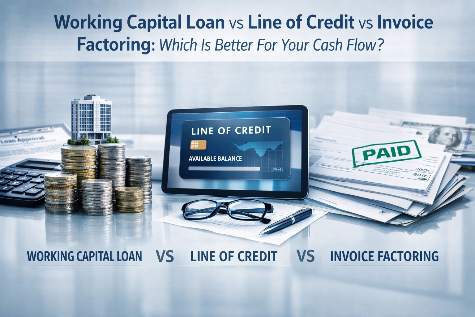 [HERO] Working Capital Loan vs Line of Credit vs Invoice Factoring: Which Is Better For Your Cash Flow?