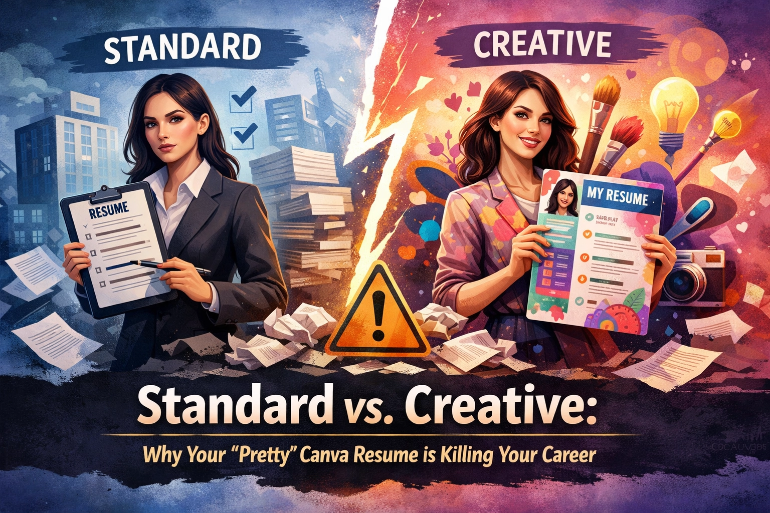 Standard vs. Creative: Why Your 'Pretty' Canva Resume is Killing Your Career