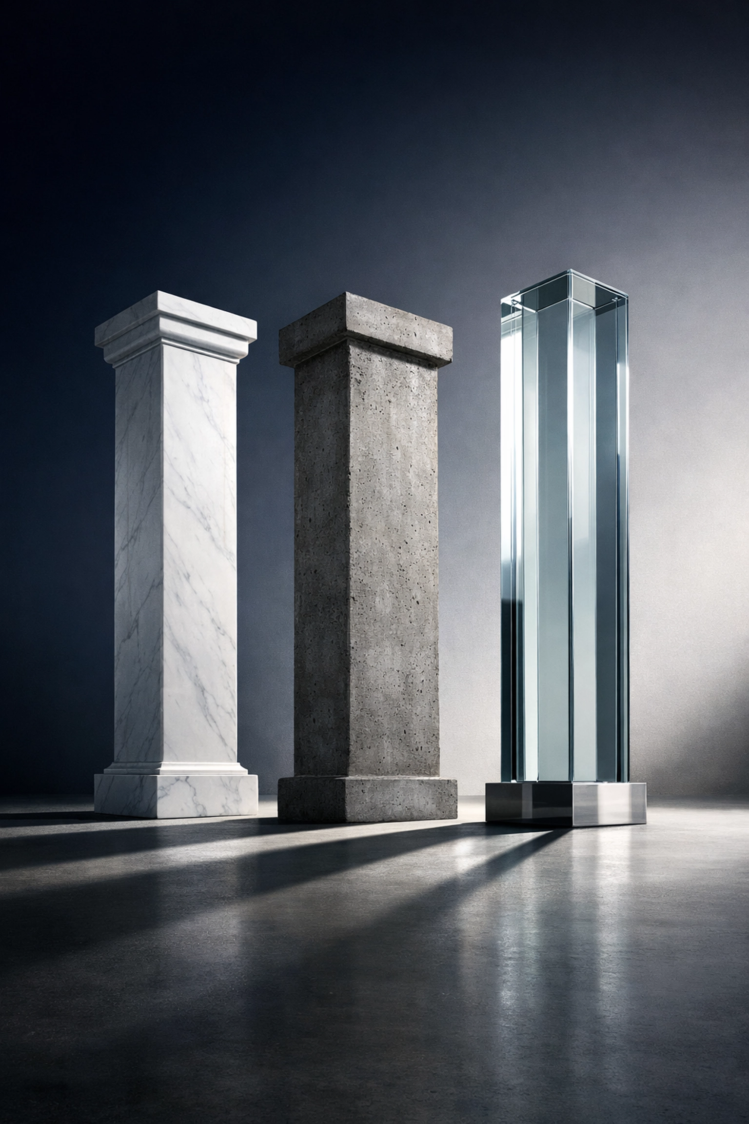 Three pillars representing the strategic framework for alternative investment integration