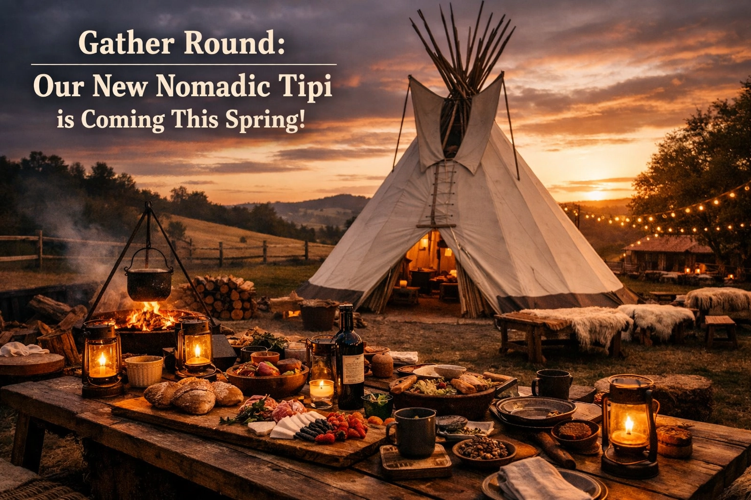 [HERO] Gather Round: Our New Nomadic Tipi is Coming This Spring!