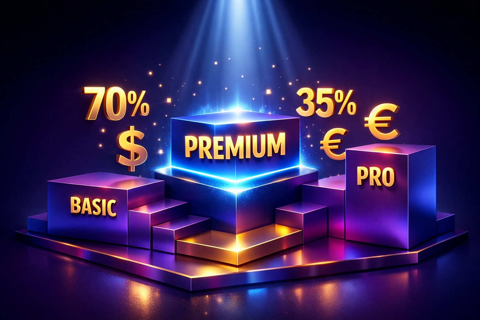 Ebook pricing tiers highlighting 70% and 35% royalty rates for optimal passive income