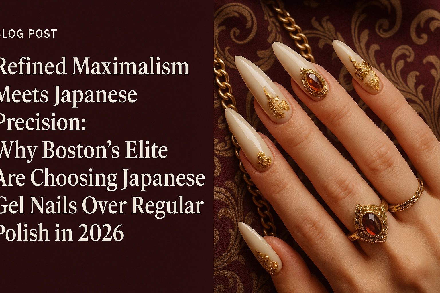 Refined Maximalism Meets Japanese Precision: Why Boston's Elite Are Choosing Japanese Gel Nails Over Regular Polish in 2026