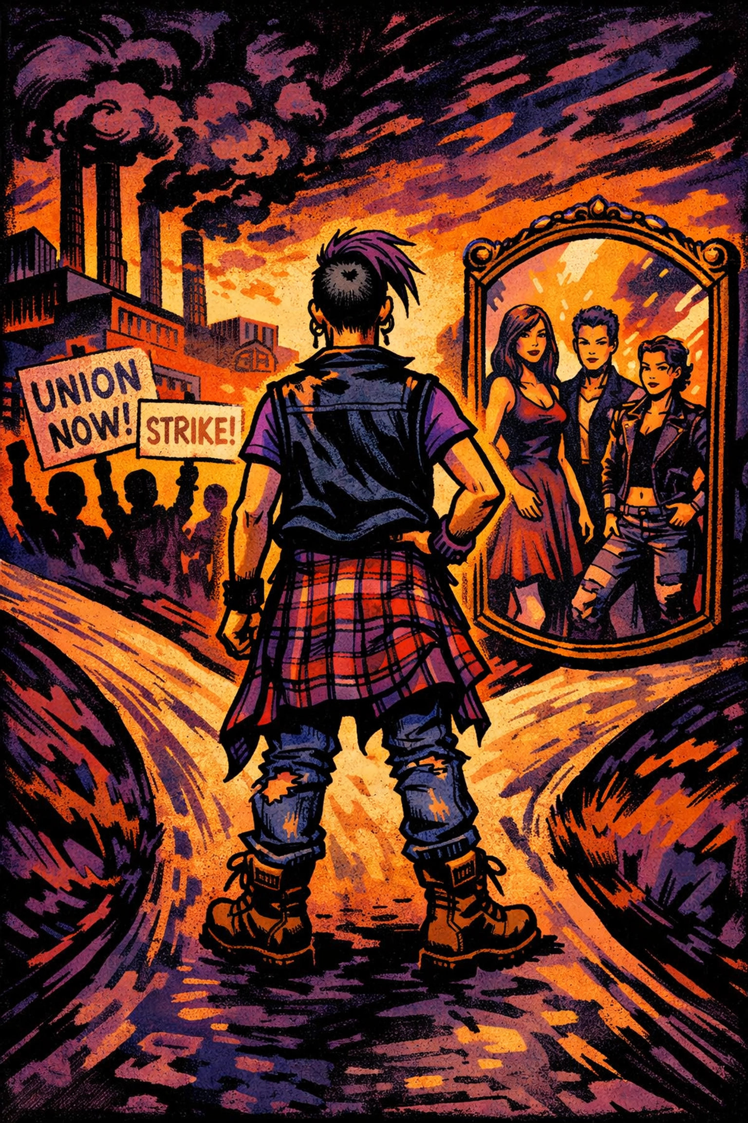 Gender-nonconforming person navigating identity and working-class struggles in LGBTQ+ literature