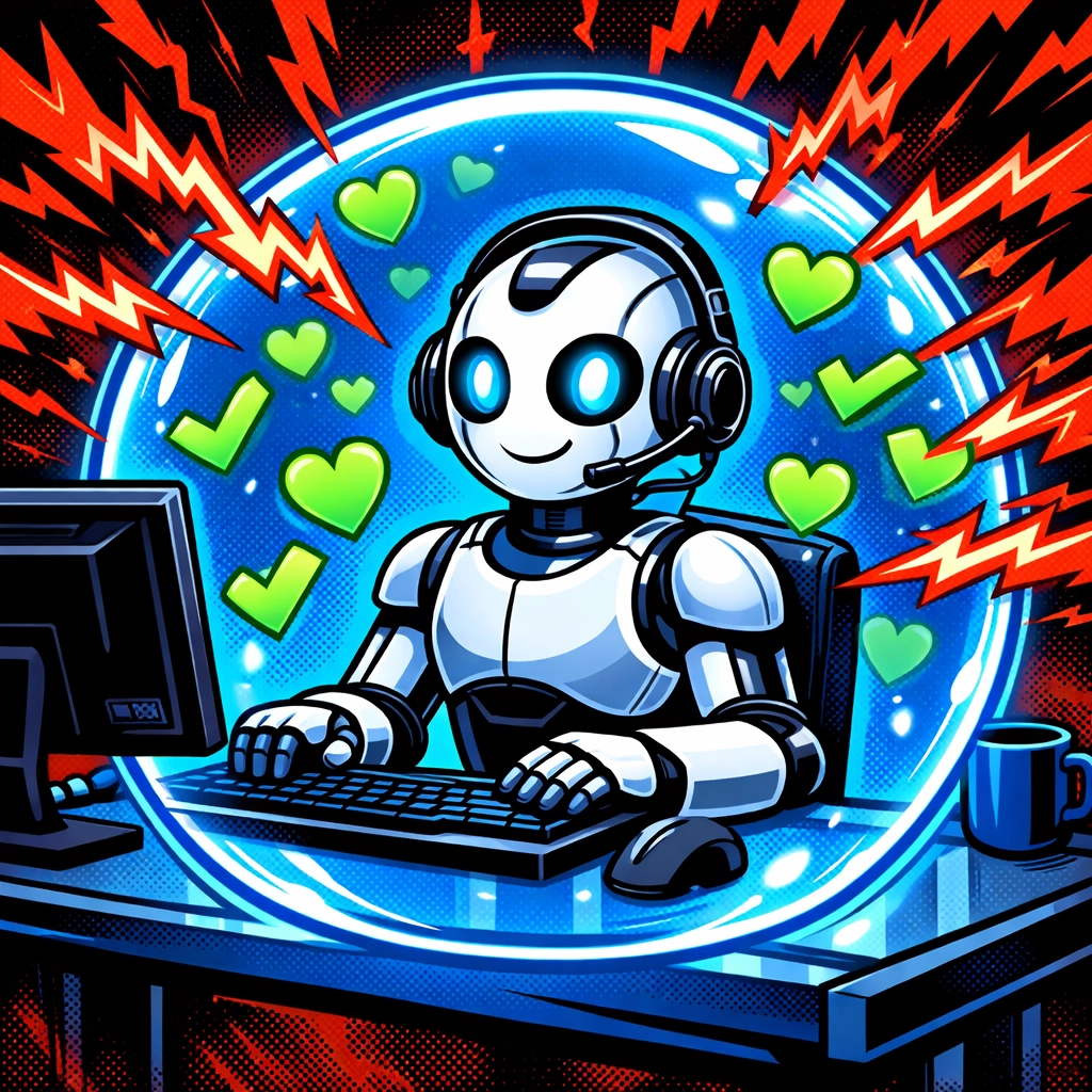 Automate customer support with ai using a friendly robot to resolve queries and improve satisfaction.