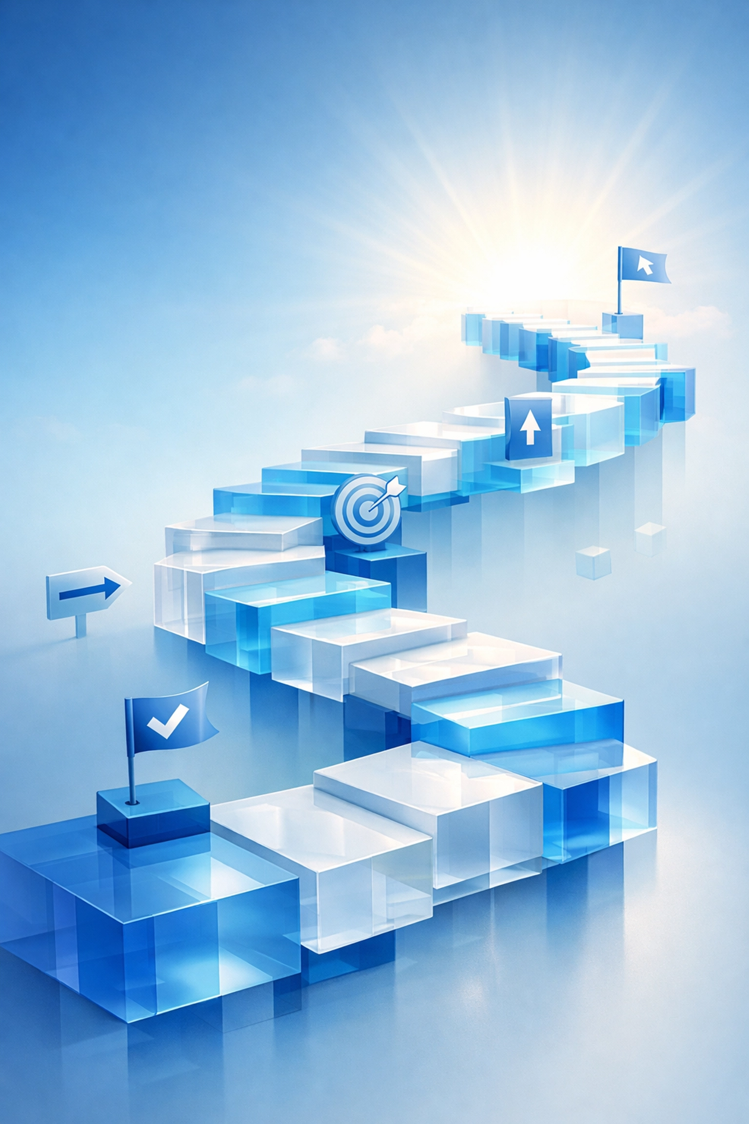 Upward growth path representing startup runway extension strategies